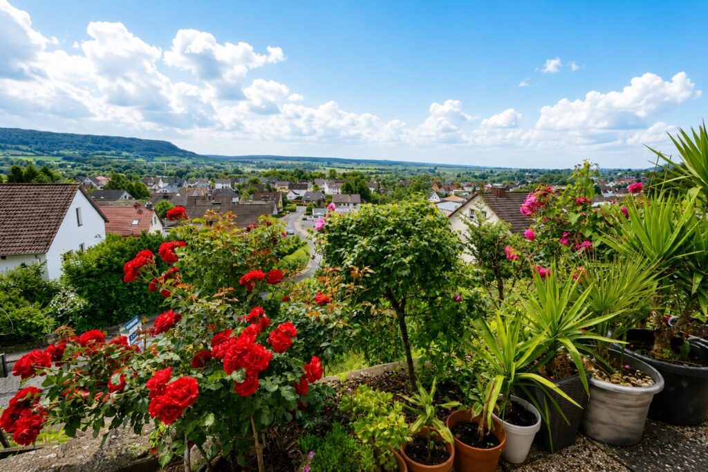 Ausblick Balkon