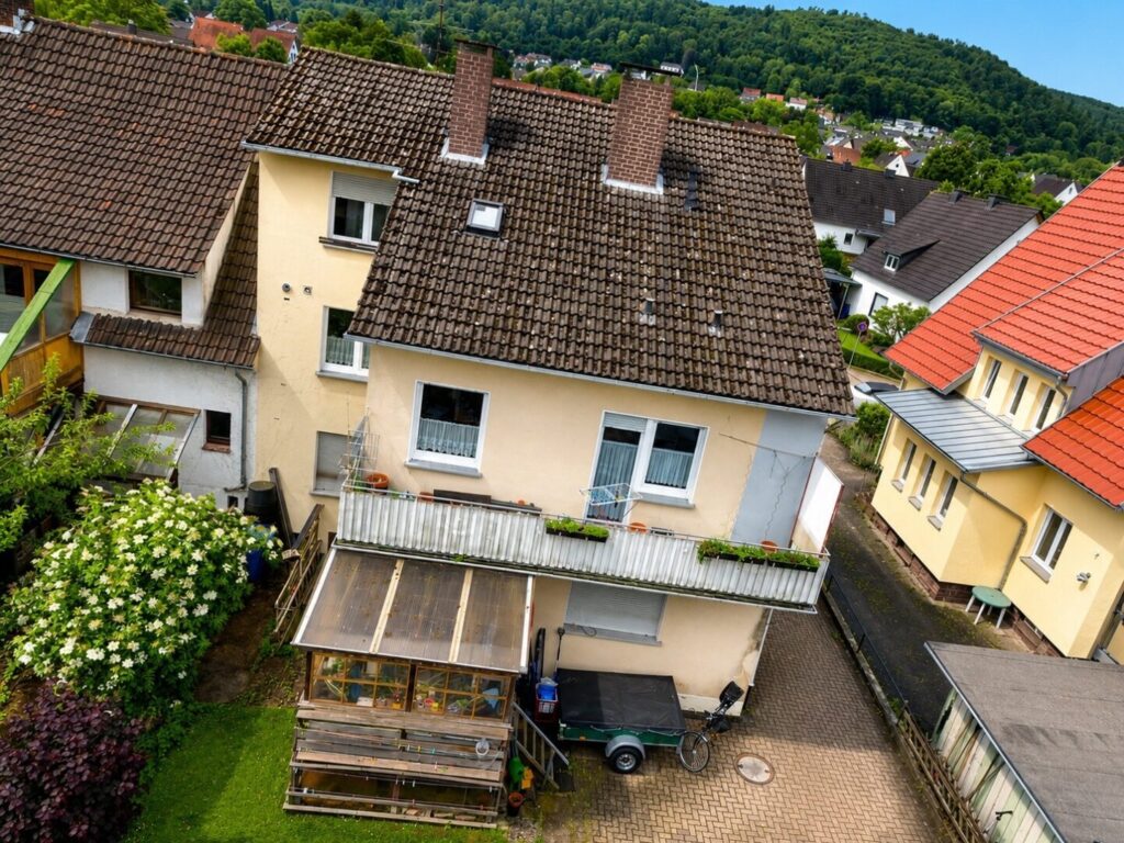 Ansicht hinten von oben