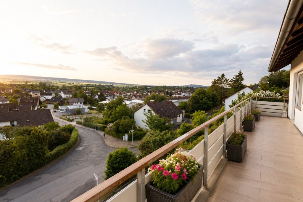 Ausblick Balkon 1.OG