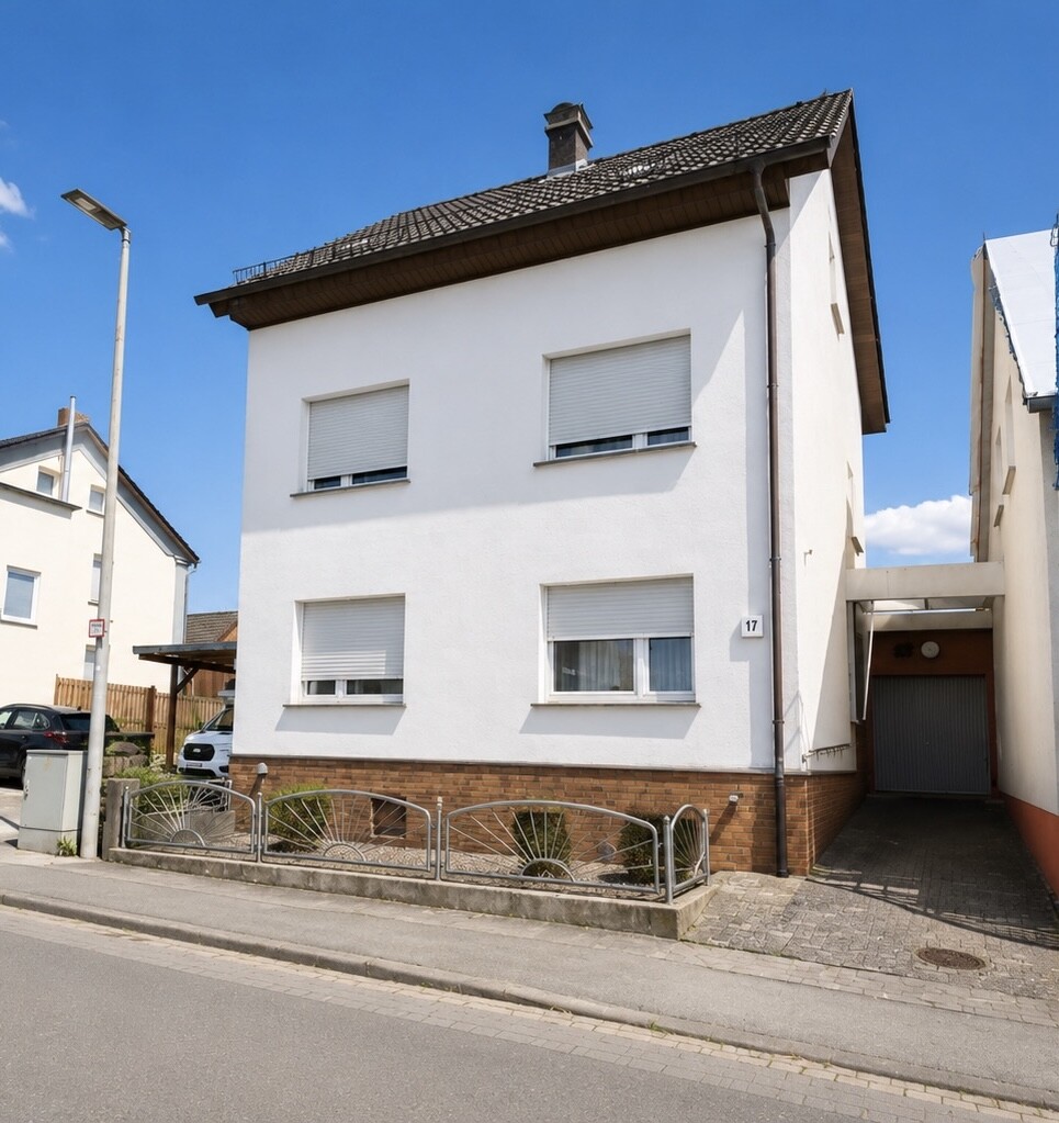 Frontansicht mit Garage