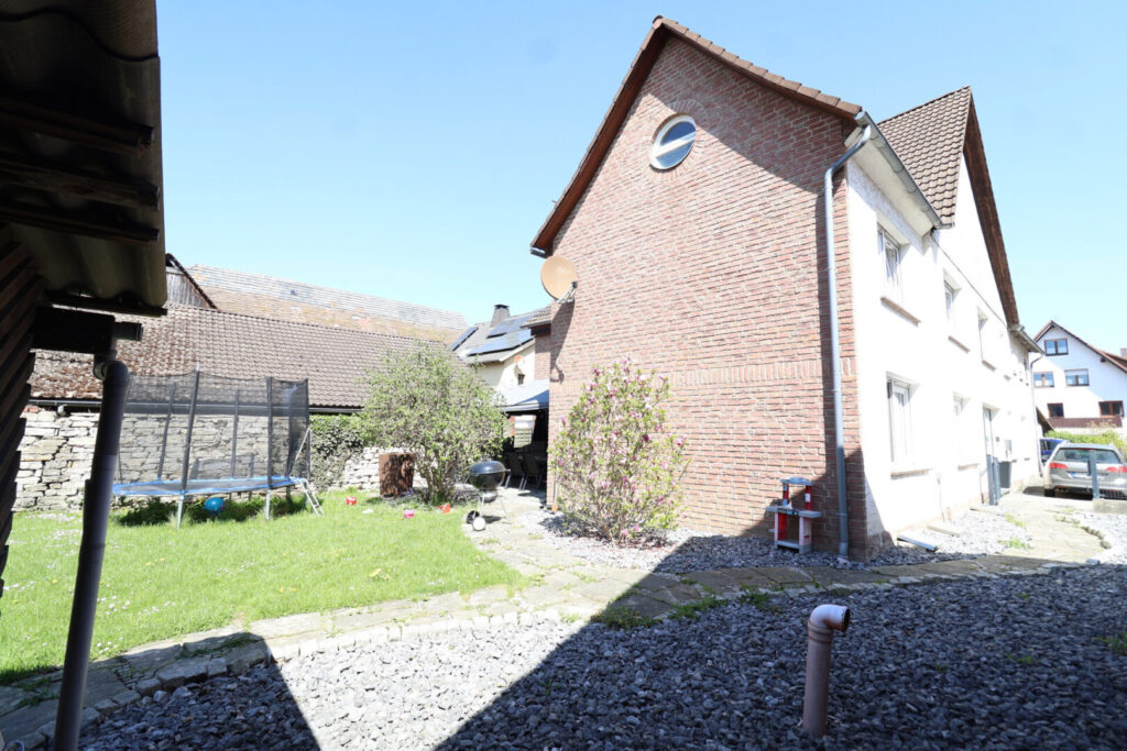 Blick aufs Haus hinten