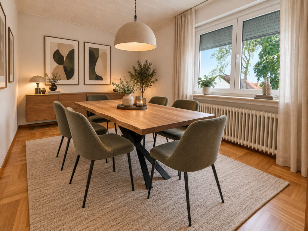 Esszimmer KI-visualisiert