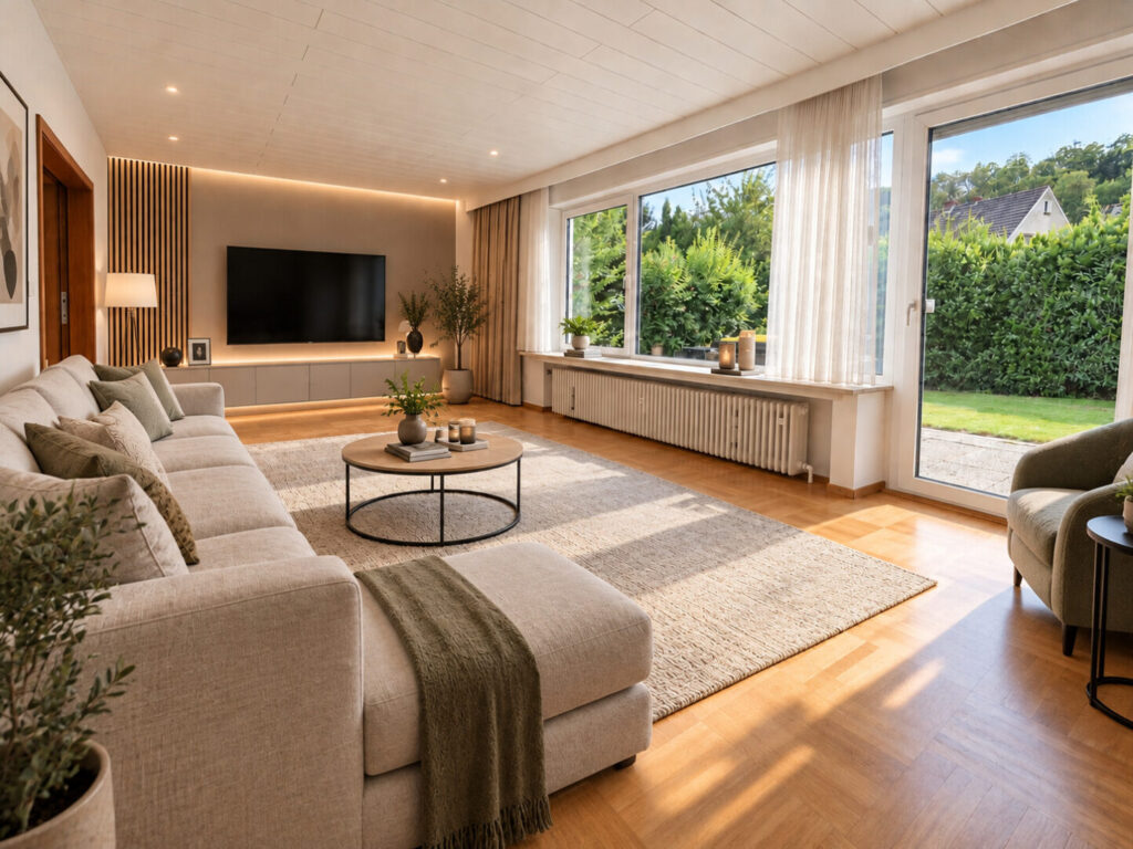 Wohnzimmer KI-visualisiert